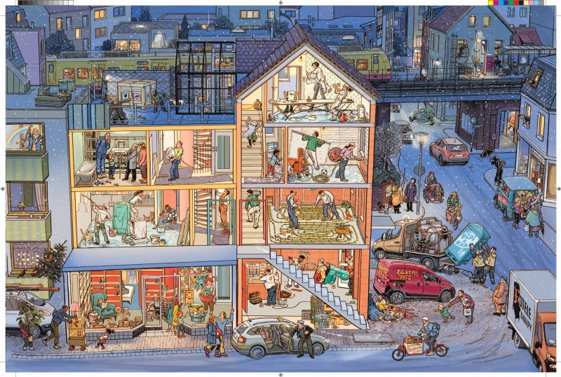 Na placu budowy. Zawody, maszyny i pojazdy - wielkoformatowa książka obrazkowa picturebook