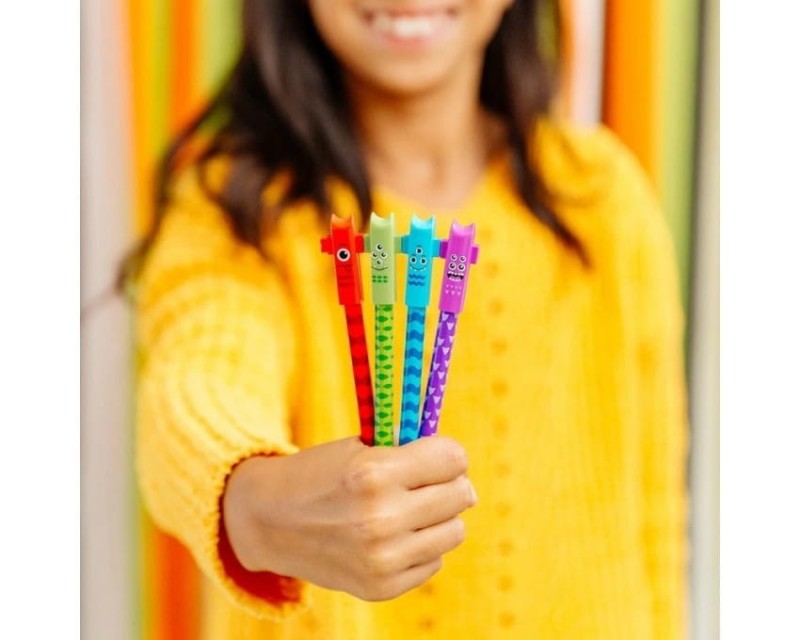 Długopisy Żelowe 4szt. Połączone Potworki - Ooly