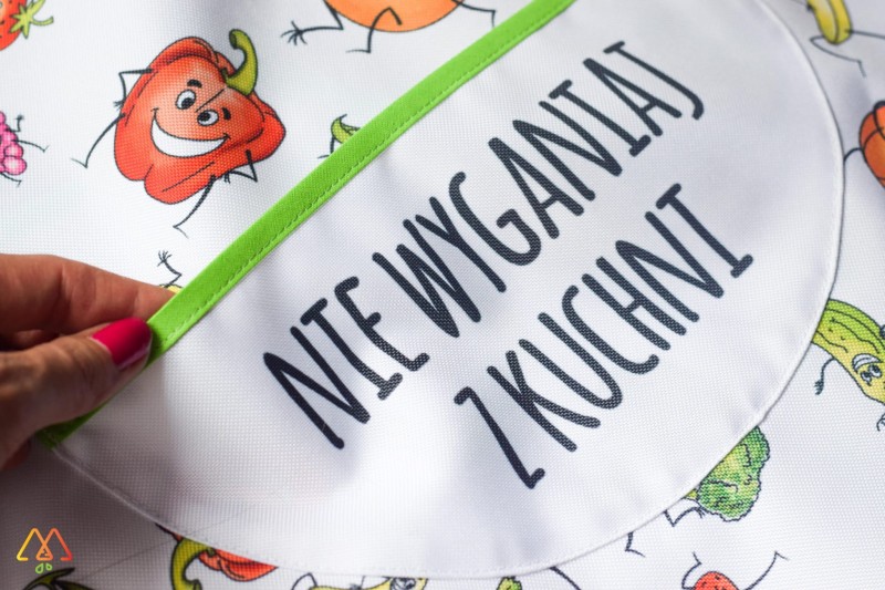 Fartuszek kuchenny dla dziecka, biały (5-10l) - Alaantkoweblw