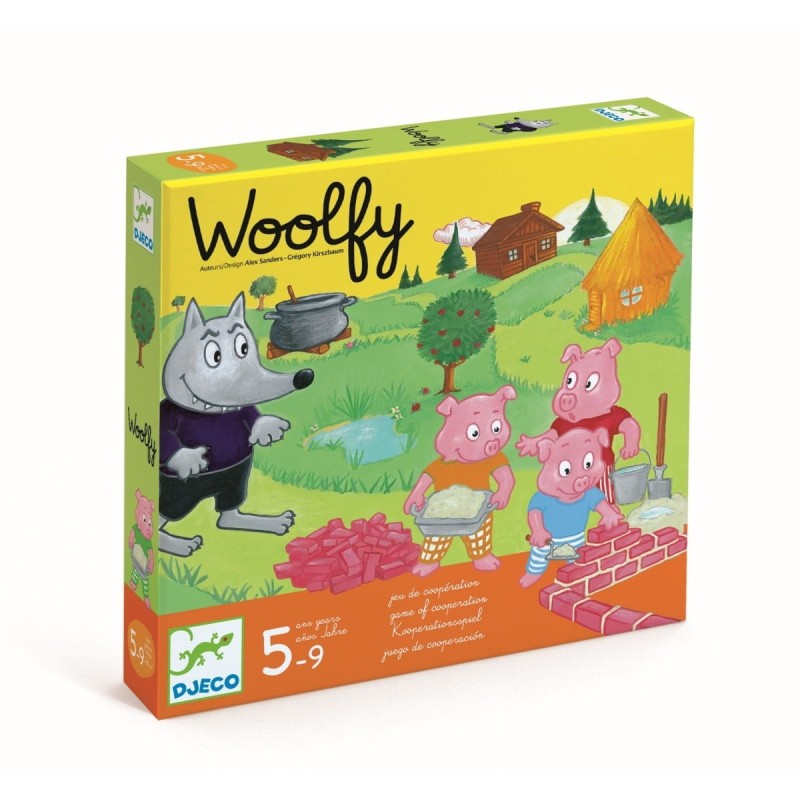 Gra kooperacyjna  trzy świnki i wilk - Djeco