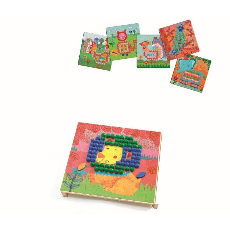 Mozaika edukacyjna Zwierzęta Mosaico Animo - Djeco