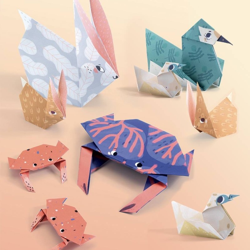 Origami Zwierzęta z Papieru Family - Djeco