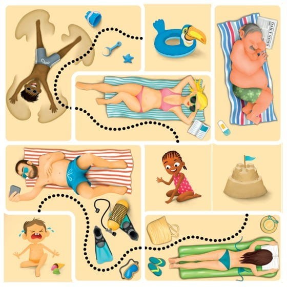 Gra Planszowa Magnetyczna Puzzle Beach od 6lat - SmartGames