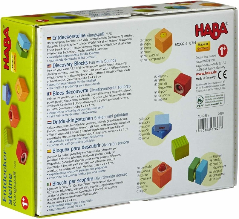 Klocki Sensoryczne dźwiękowe - Haba