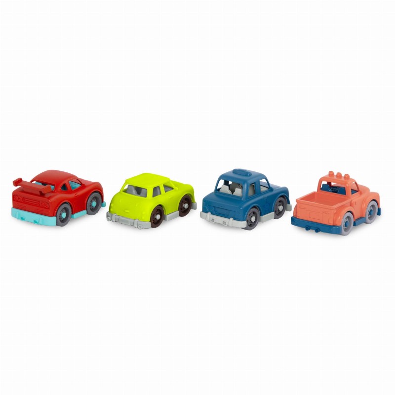 Zestaw 4 małych autek MINI RIDERS kabriolet  - Wonder Wheels