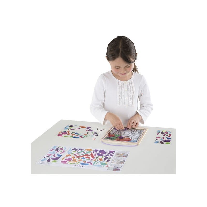 Witraż Mozaika DIY Tęczowy ogród - Melissa and Doug