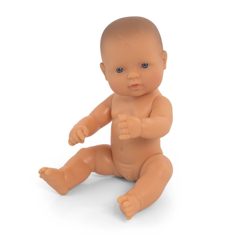 Pachnąca Lalka Dziewczynka Europejka 32 cm + Ubranko - Miniland Doll