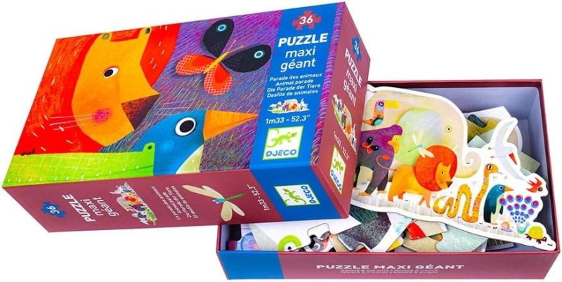 Puzzle kształty Parada Zwierząt 36 el. - Djeco