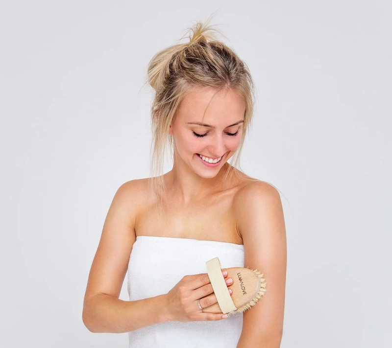 Szczotka do masażu na sucho Tampico owalna - Lullalove