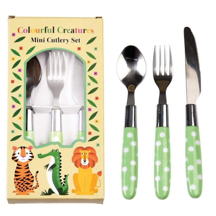 Sztućce dla dziecka widelec, nóż i łyżka - Rex London