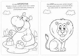 Kolorowanka z naklejkami Wesołe Zoo - 74 naklejki