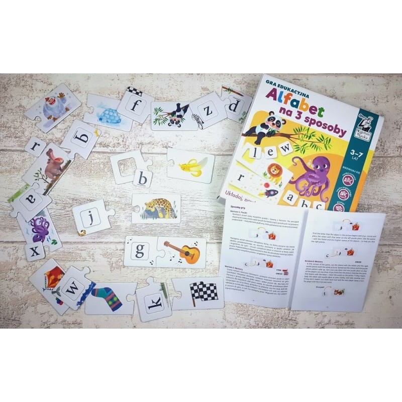 Alfabet na 3 sposoby. Gra edukacyjna -  Kapitan Nauka