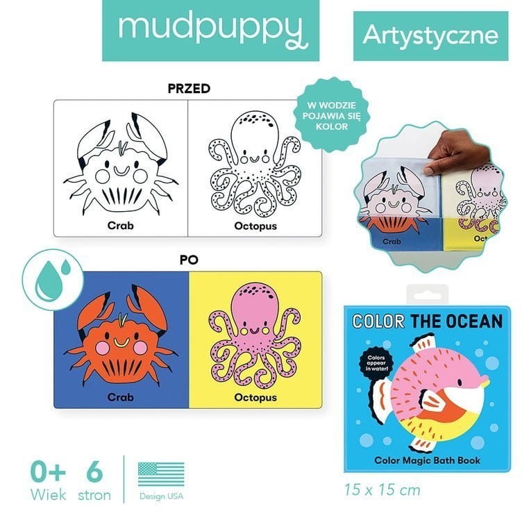 Książeczka do Kąpieli Zmieniająca Kolor - Mudpuppy