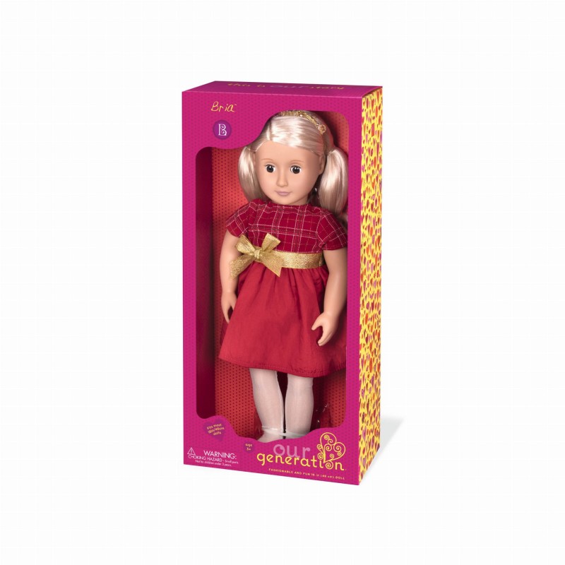 Lalka 46cm w Czerwonej Sukience Bria - Our Generation