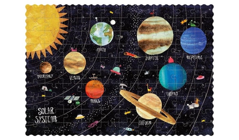 Mini Puzzle Kosmos Odkryj Planety 100 el.- Londji