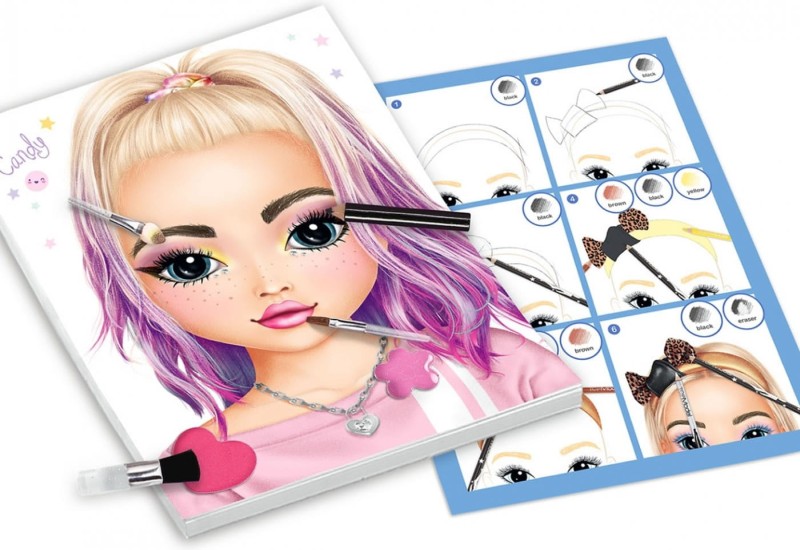 Make-up Studio Paletka z Kosmetykami i Szkicownikiem - Top Model