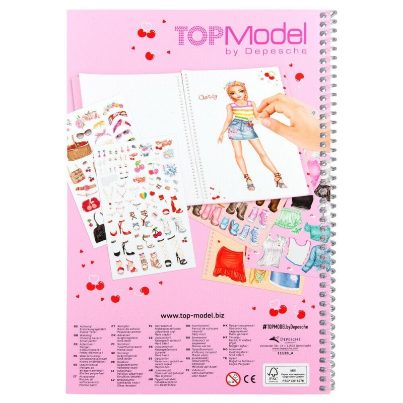 Szkicownik z Naklejkami Cherry Bomb - Top Model