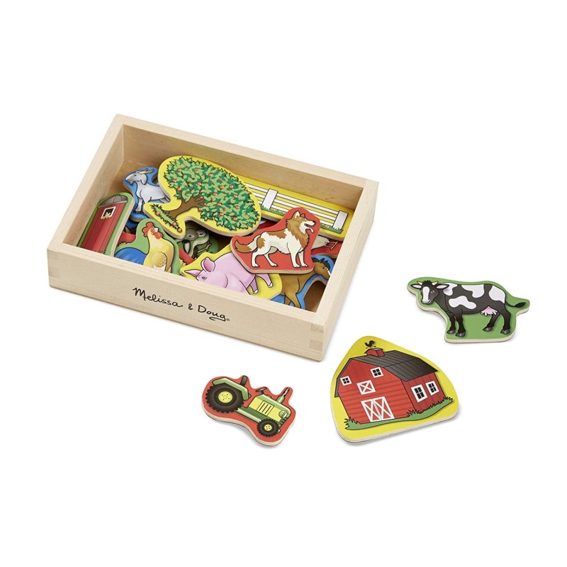 Drewniane Magnesy Farma - Melissa & Doug