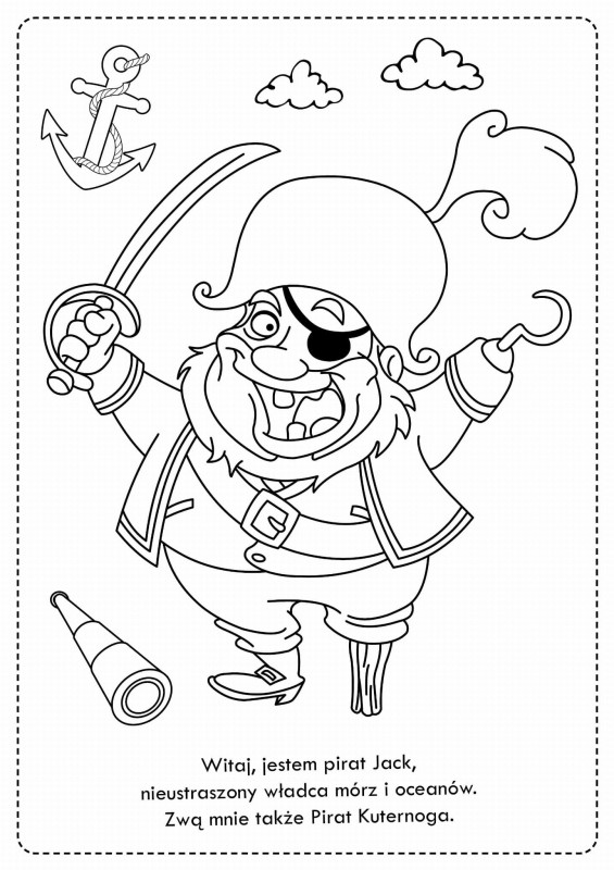 Kolorowanka z naklejkami Piraci - 74 naklejki