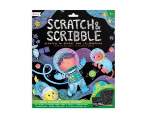 Kolorowe Zdrapywanki Odkrywcy Kosmosu Scratch & Scribble - Ooly