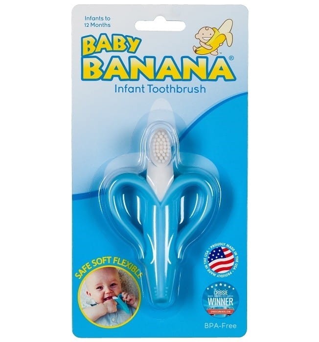 Szczoteczka Treningowa Gryzak Banan Niebieski - Baby Banana