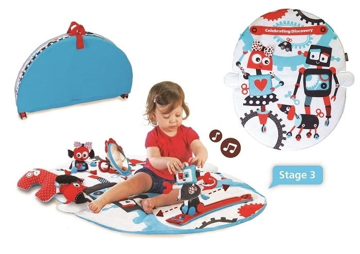 Mata Edukacyjna Kontrastowa Gymotion Robo - Yookidoo