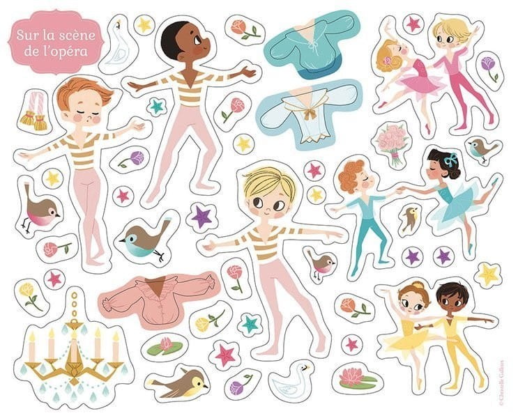 Naklejki z Planszami Tancerki - Auzou