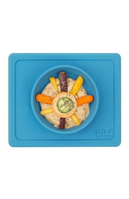 Silikonowa Miseczka Podkładka 2w1 Mini Bowl niebieska - ezpz