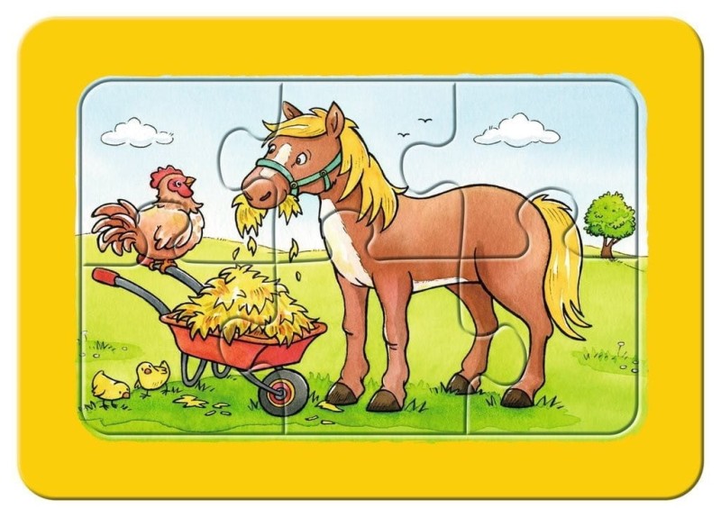 Puzzle w ramce Zwierzęta Wiejskie - Ravensburger