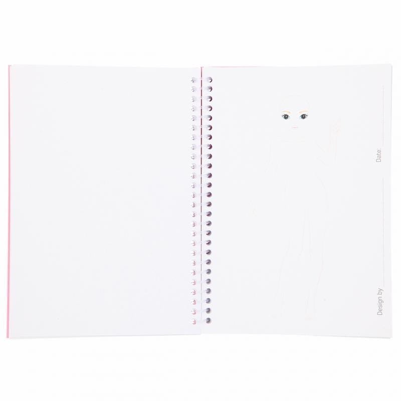 Szkicownik z Naklejkami Modelki niebnieski - Top Model