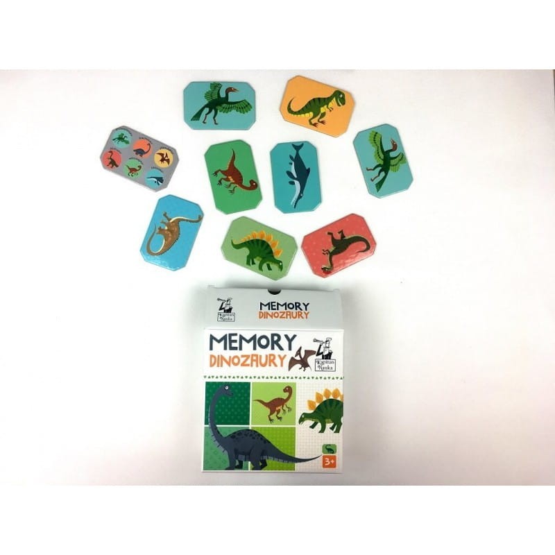 Gra pamięciowa Memory. Dinozaury - Kapitan Nauka