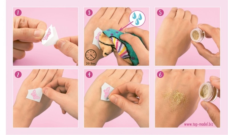 Tatuaże brokatowe Fantasy Fairy- Top Model