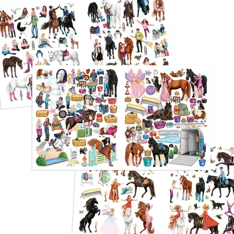 Kreatywny Album z naklejkami Stickerworld Konie - Miss Melody