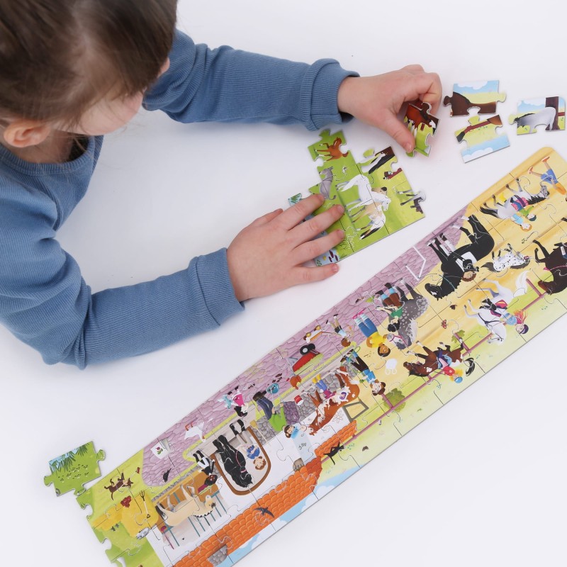 Puzzle panoramiczne Stadnina Koni 60 el. - CzuCzu