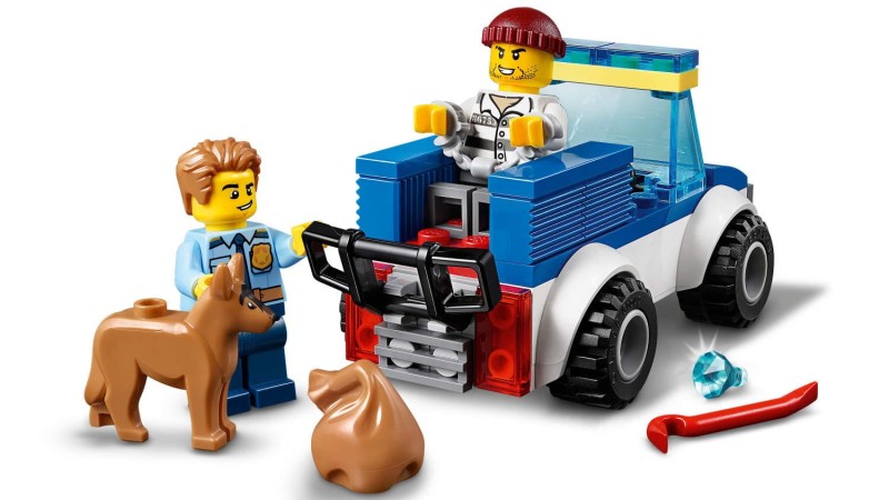 Klocki LEGO City Oddział policyjny z psem 60241