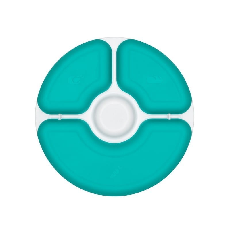 Talerzyk z Przegródkami i Nakładką 4 Porcje Teal - OXO