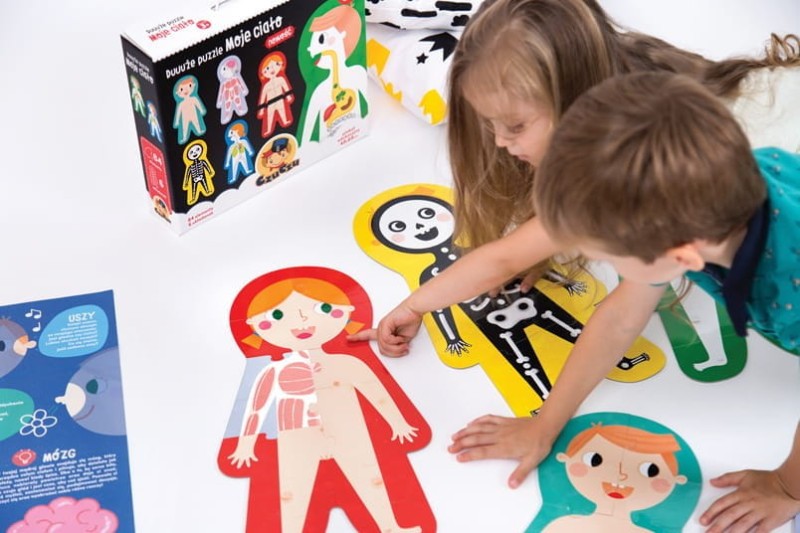 Duuuże puzzle Moje ciało - Czu Czu