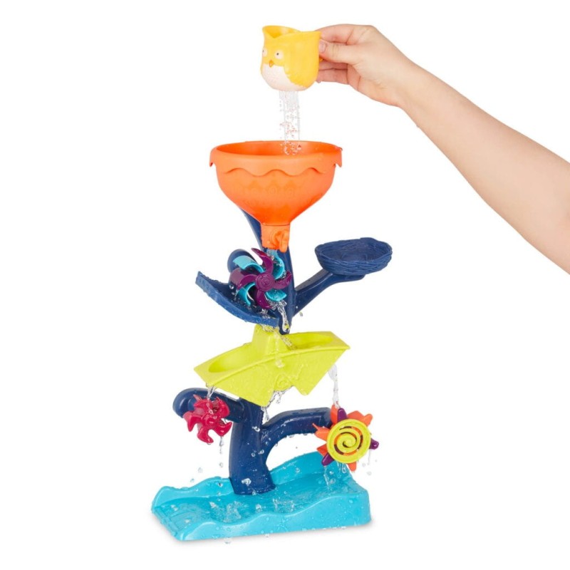 B.toys - młyn wodny kaskada z atrakcjami do zabawy w wodzie i piasku Owl About Waterfalls