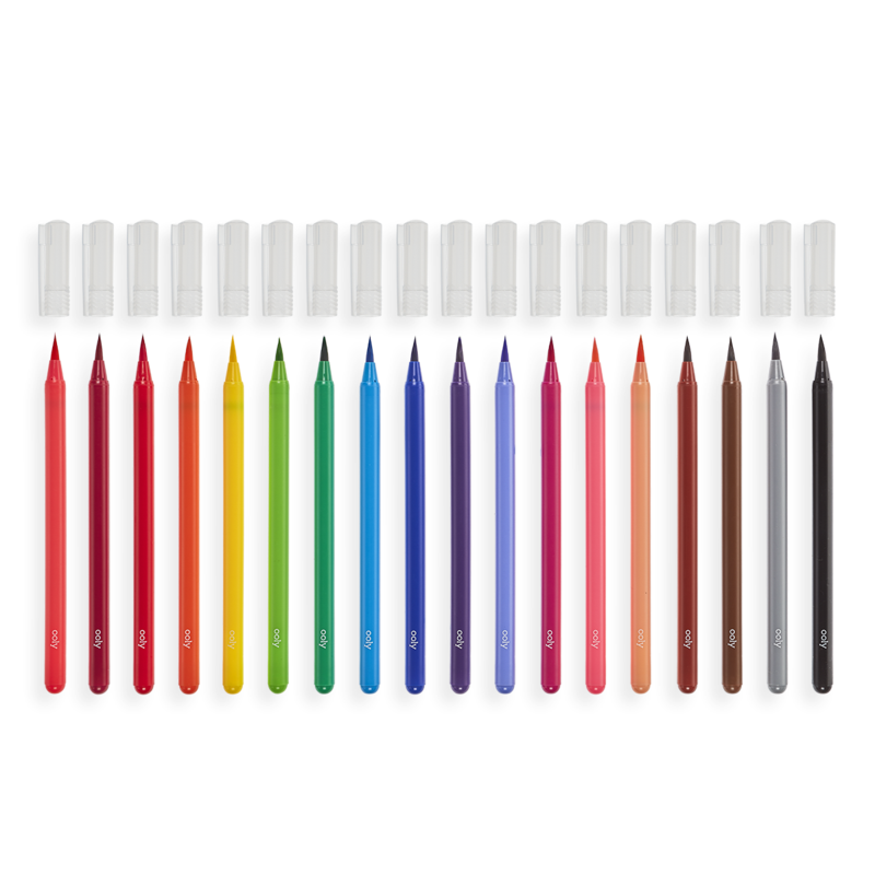 Pędzelkowe Flamastry Akwarelowe 18 szt. Chroma Blends - Ooly