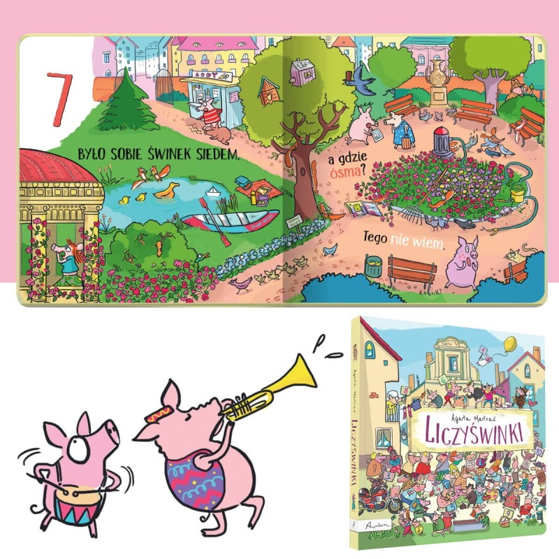 Liczyświnki Książka do nauki liczenia