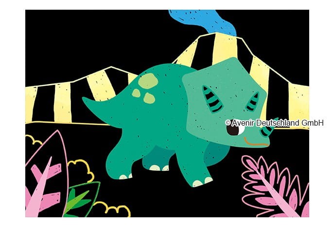 Wydrapywanki Dinozaury 8 szt. Scratch Junior - Avenir