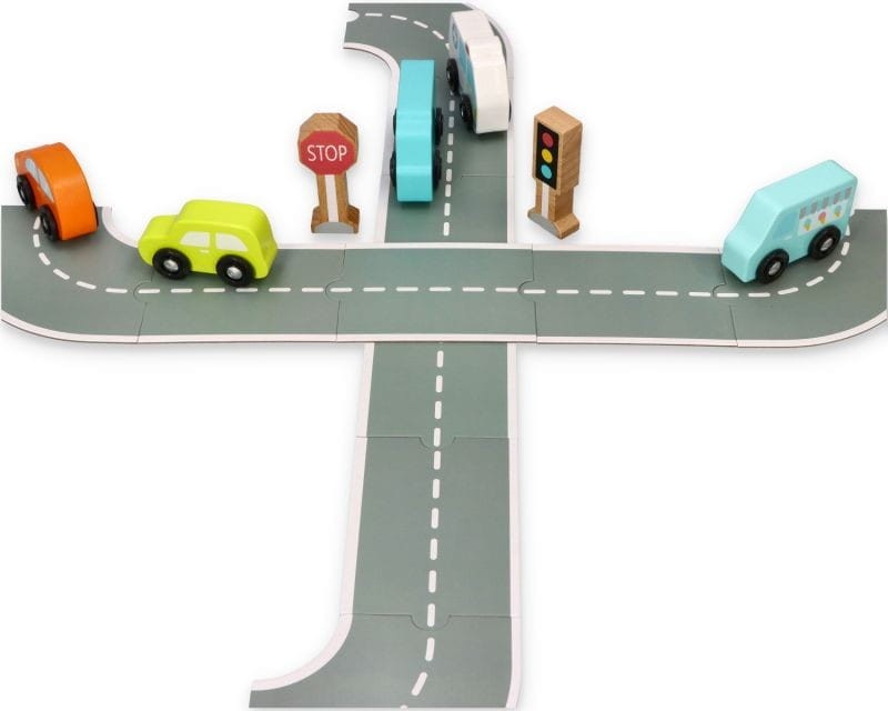 Zestaw pojazdów w Drewnianej Skrzynce - Lelin