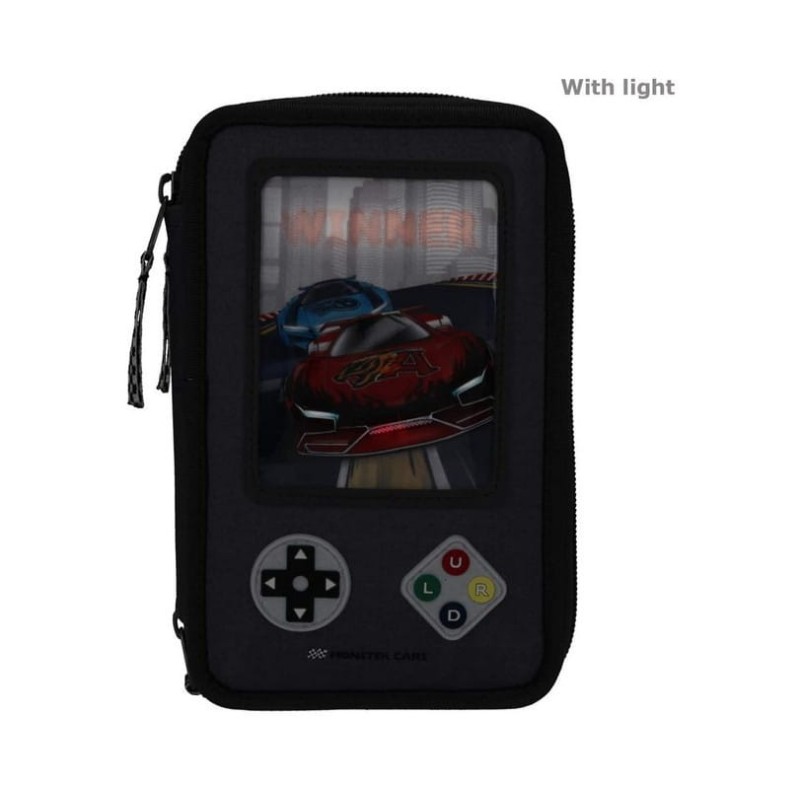 Świecący Piórnik z Wyposażeniem Monster Cars - Depesche