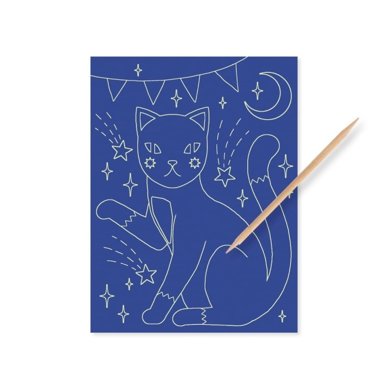 Wydrapywanki Świecące w Ciemności 4 szt.- Djeco