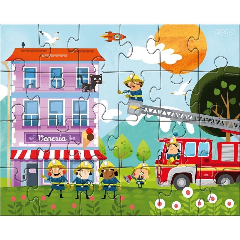 Puzzle 24 el. Straż Pożarna 3w1 - Haba