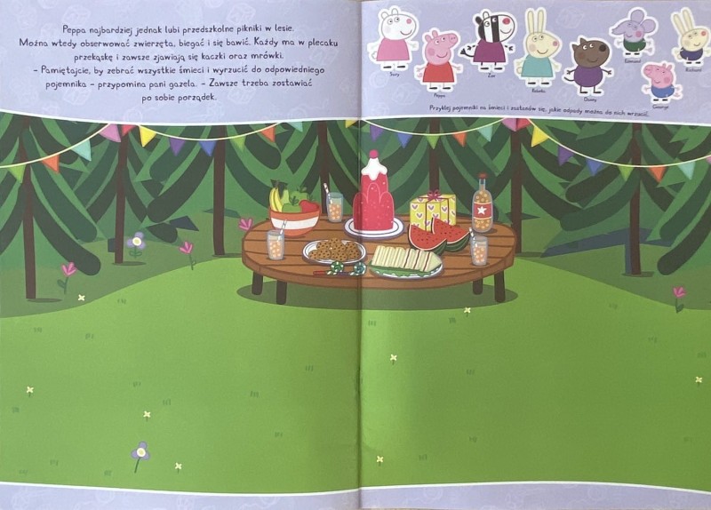 Świnka Peppa Przyklejam, odklejam. W przedszkolu jest super. Peppa Pig