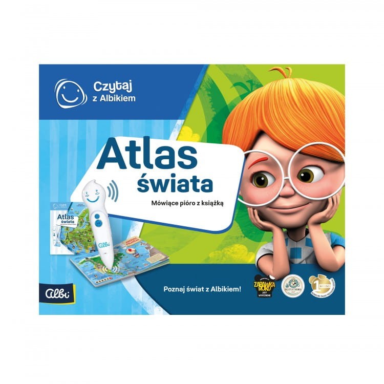 Zestaw Atlas Świata - Czytaj z Albikiem