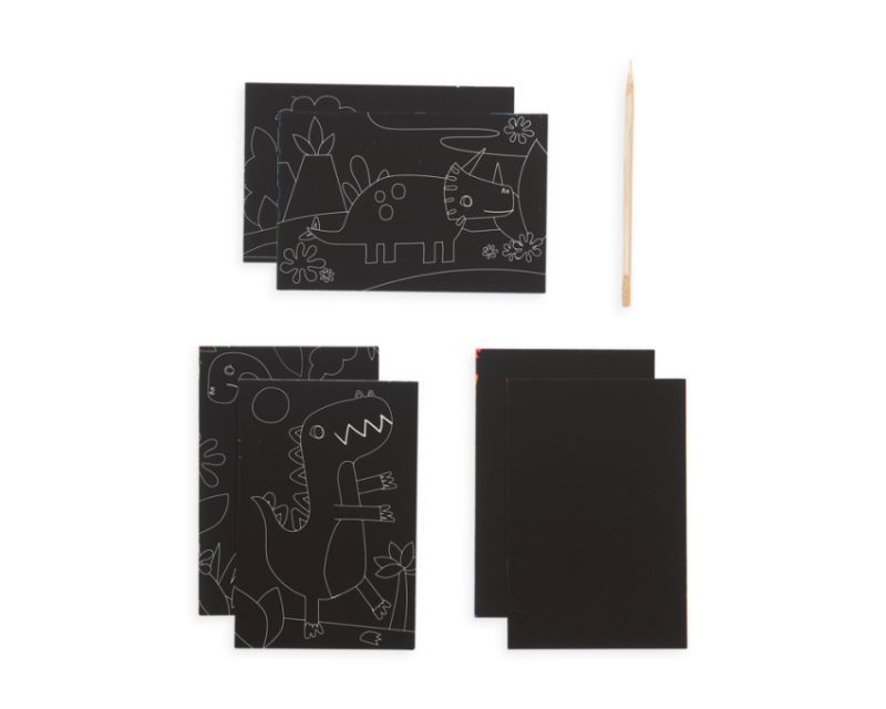 Kolorowe Wydparywanki 6 szt. Dinozaury - Ooly