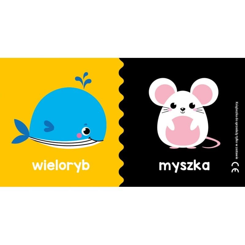 Klocki Kartonowe Kontrastowa Piramida Malucha + Książeczka - Aksjomat