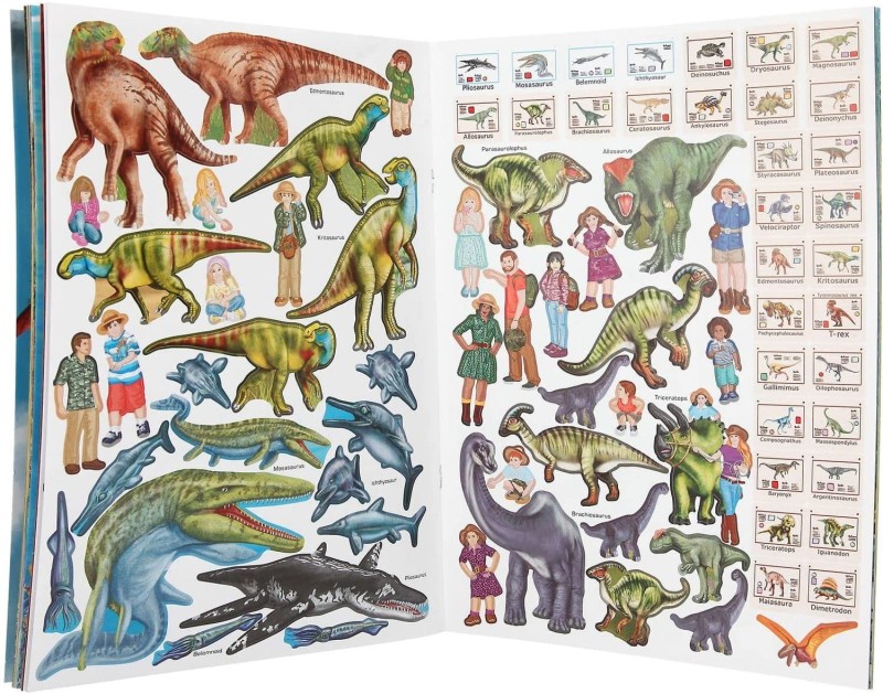 Album z naklejkami Dino Zoo kreatywny zeszyt - Depesche